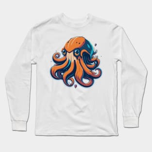 Cute Squid Long Sleeve T-Shirt